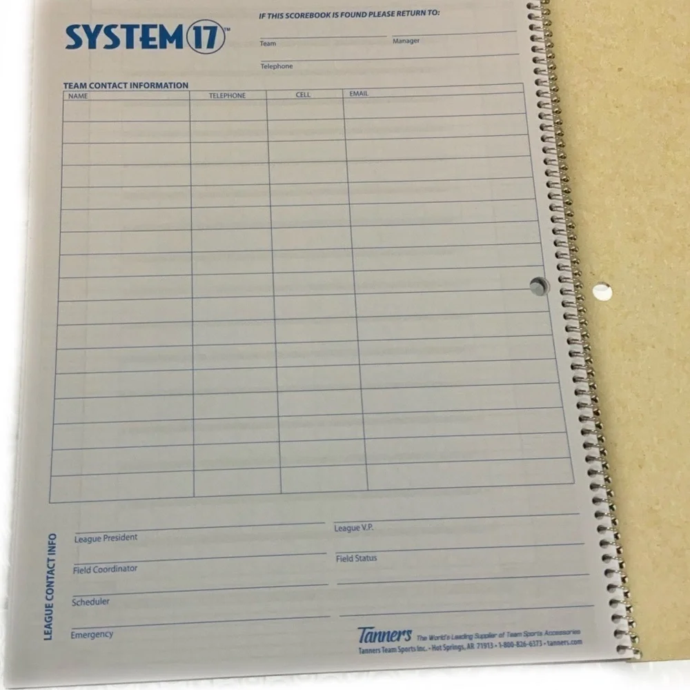 Rawlings System-17 Baseball & Softball Scorebook